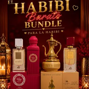 El Habibi Barato Bundle | Ana Abiyedh White + Ana Abiyedh Rouge + Dallah Arabica + Fariis Riwayah | Eau De Parfum | 100 ML |