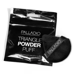 Palladio Triangle Powder Puff - Ultra Soft Velour Vegan Makeup Applicator for Loose & Pressed Powders Cruelty Free Paraben Free Gluten Free