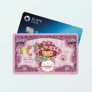 Pink US Strawberry Bill Credit Card Skin Sticker Decal Shortcake