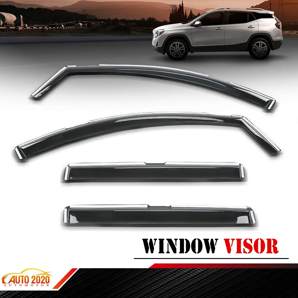 Window Visors Vent Rain Guards Deflector Fit For GMC Terrain 2018-2024