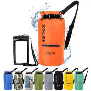 Earth Pak Waterproof Dry Bag with Zippered Pocket - Waterproof Dry Bag Backpack Keeps Gear Dry for Boating