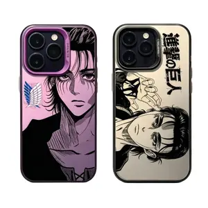 Eren Yeager Attack on Titan Phone Case for iPhone  17/16E 17, 16, 15, 14, 13, 12, 11 Pro Air Plus ProMax and Samsung S26-S20 Ultra Plus FE shock-absorbing phone cases, fashionable gift.