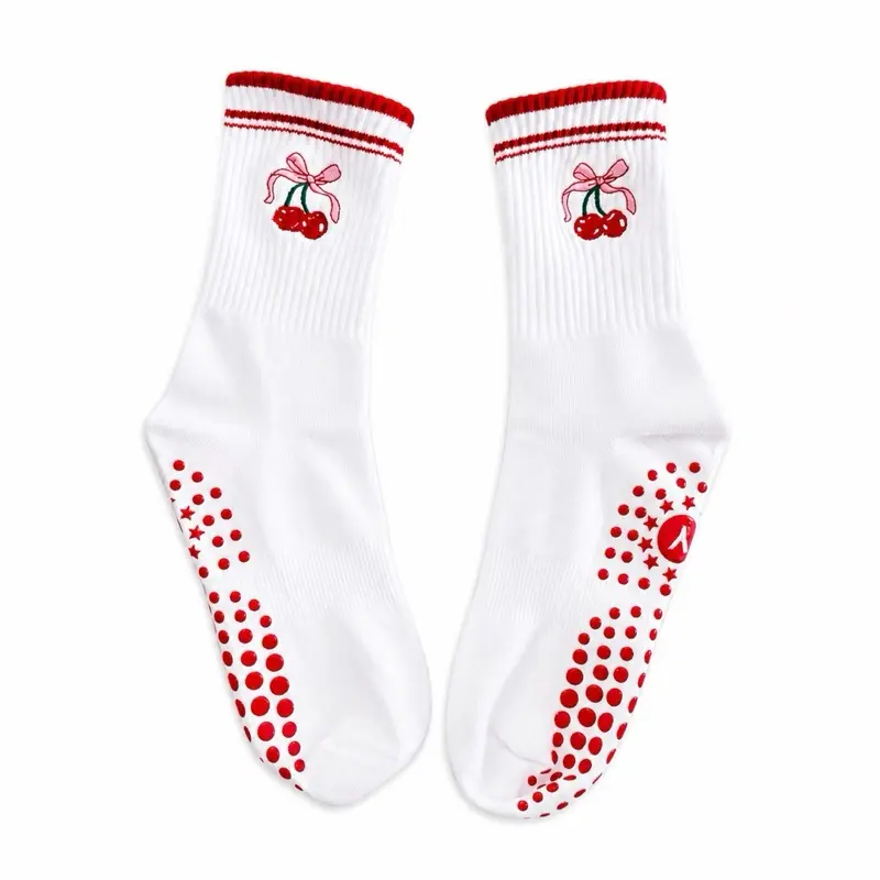 Pilates Grip Socks, Non-Slip Bottom, for Women, Ideal for Pilates, Barre Workouts