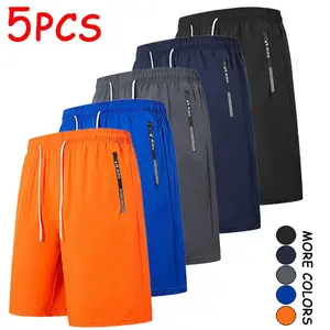 Men’s Quick-Dry Athletic Shorts, Pack of 3–5 — Stylish, Versatile Outdoor Casual Shorts