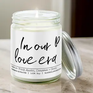 In Our Love Era Candle - Love Candle Collection - Orchard Spice Scented Candle| Apple, Cloves, & Cinnamon - Love/Anniversary/Valentine's Day Candle - 9/16oz 100% All-Natural Handmade Soy Wax Candle