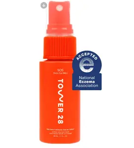 Tower 28 SOS Daily Rescue Facial Spray for Sensitive Skin, Hypochlorous Acid Spray Helps Reduce Redness and Breakouts, Travel Size Toner for Face, 1 FL Oz