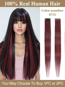 Clip in Hair Extensions Colored Party Highlights Royalblue Hair Extension Real Human Hair Clip in Extentions  Real Hair Highlights Ear Cuff Dye Synthetic Braids, Choose From 12 Colors, Party Style Accessory, No Ca Prop 65 Warning