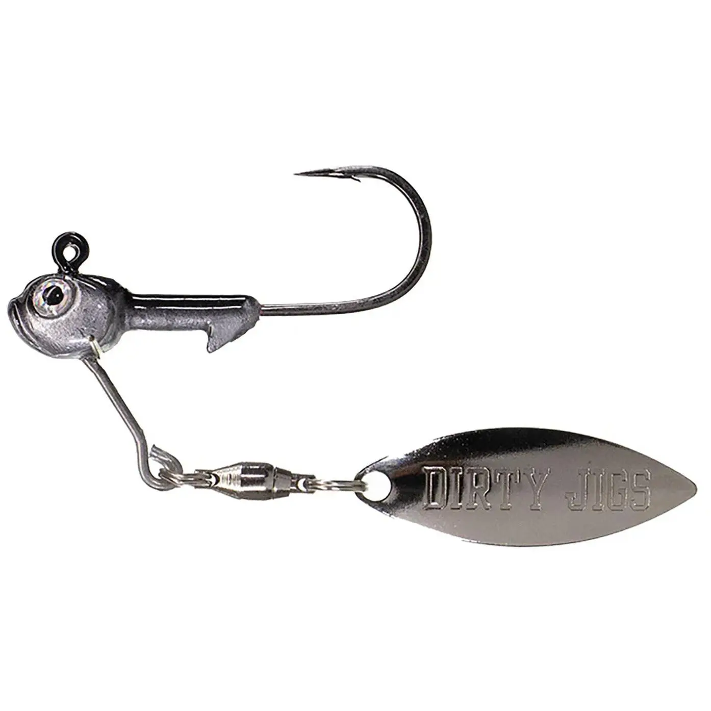 Finesse Mini Underspin Lures, 3/16 oz Jig with Nickel Plated Willow Blade for an Enticing Flashing and Fluttering Action for Bass, Natural And Subtle Presentation, Bass Fishing, Compact