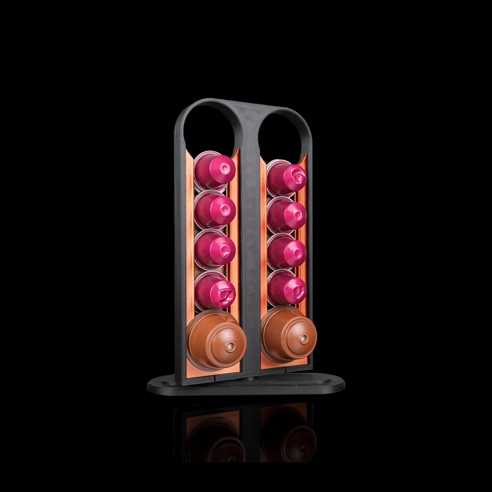 Coffee Pod Holder Tower - Rotating Capsule Organizer for Kitchen Counter and Coffee Bar