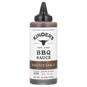 KINDER'S BBQ Sauce, Roasted Garlic, 15.5 oz (439 g)