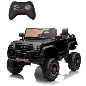 GARVEE Toyota Licensed 24V Electric Off-Road Truck - 2-Seater Ride-On Vehicle with Remote Control, 4WD/2WD Switch, Bluetooth Music, LED Lights, Working Shovel, ASTM/CPSIA Certified, Suitable for Ages 3 and Up