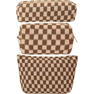 Makeup Bag  Bag for Women,1Pcs Large Capacity Makeup Bags and 1 count Pencil Case Makeup Brushes Storage Bag Travel Toiletry Bag Organizer
