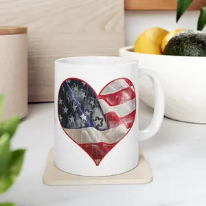 "Love America" Ceramic Coffee Mug 11oz