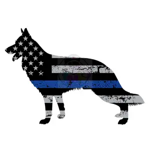 Police K-9 German Shepherd Sticker