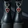 Punk Style Heart & Eye Design Shoes Charms, Decorative Charm, Fashionable Goth Biker Cowboy Shoes Decorations, DIY Detachable Shoes Accessories for Men & Women, Bling Shoe Charms, Shoe Decor Accessory