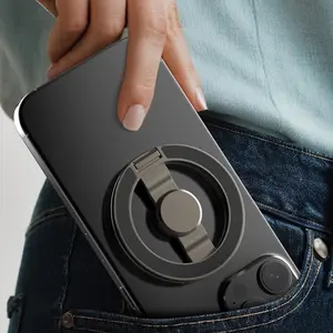 Universal Magnetic Phone Ring Holder, Dual-Sided Strong Magnet, Foldable & Rotatable, Compatible with Magsafe Smartphones, Durable Stand, Magnetic Mount Stand
