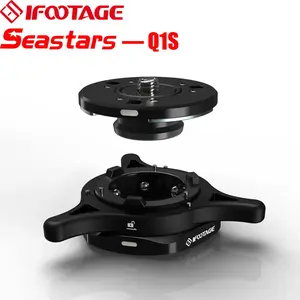 IFOOTAGE Seastar Q1S, Quick Release Plate, Quick Setup Kit with 1/4" 3/8" Screw,Compatible with SLR, Video Camera, Ball Head