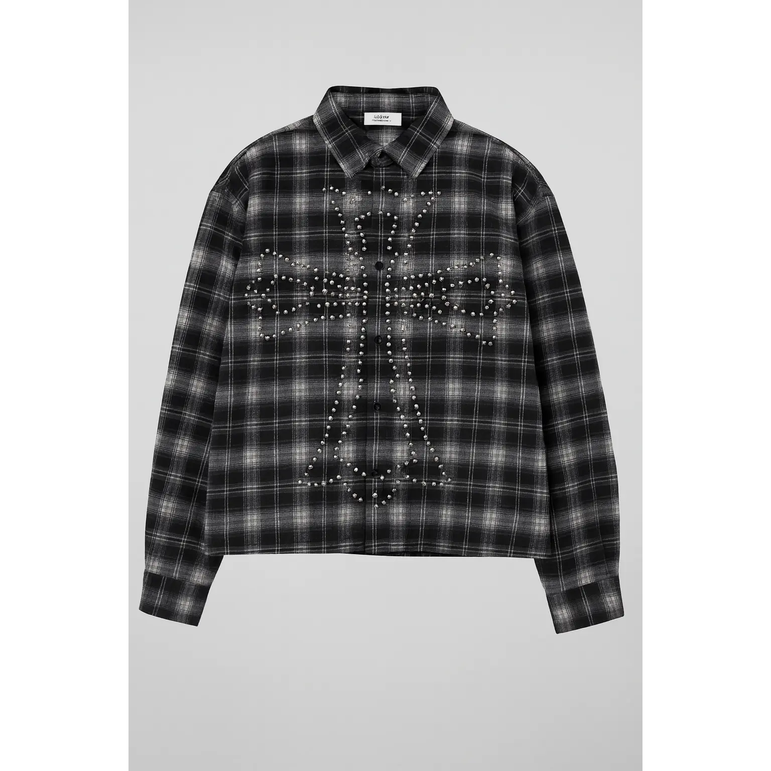Rhinestone Cross Flannel