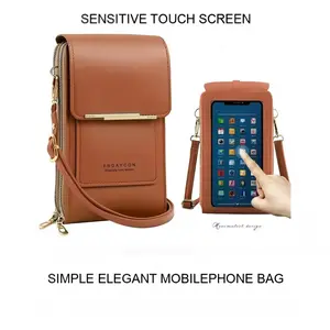 2026 Mother's Day Gift Women's Trendy Minimalist Elegant Crossbody Phone Wallet, Touchscreen-Friendly, Multi-Card Slots, Coin Pocket, Adjustable Strap, Water-Resistant, Summer Vibes, Wallets