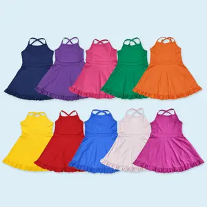 Black girls summer active wear yoga dress athletic dress