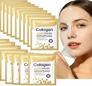 10pcs collagen facial mask, deep moisturizing skin, firming skin, gift for girls, It is suitable for daily facial care. It is portable for travel and a perfect skin care gift