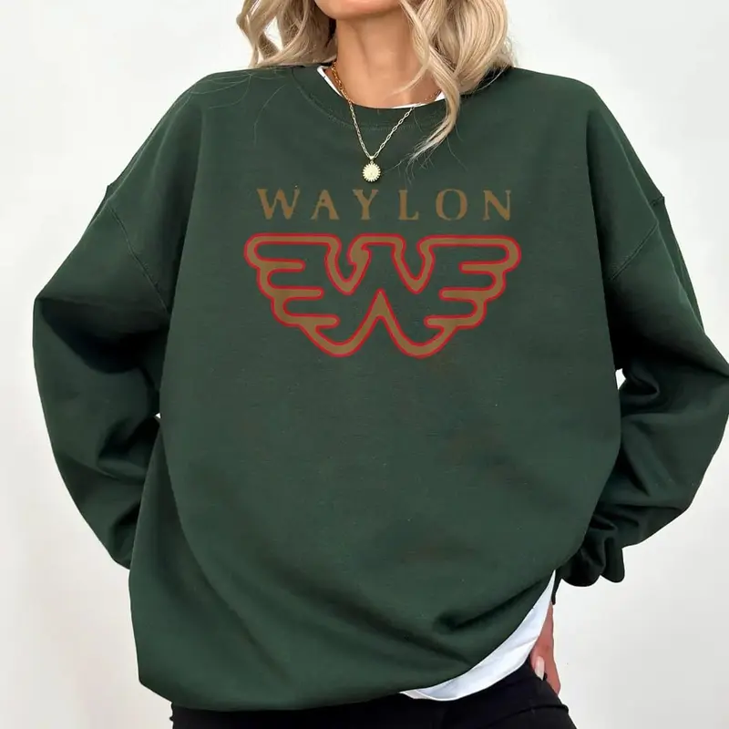 Waylon Jennings - Official Merchandise - Flying W Logo Sweatshirt