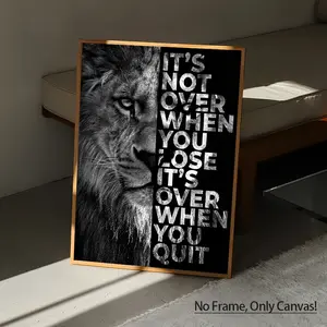 1Pc,No Frame,Only Canvas,Modern Style,Lion Pattern Painting,Wall Art Decor Living Room Bedroom Office,Home Decoration,Perfect Gift