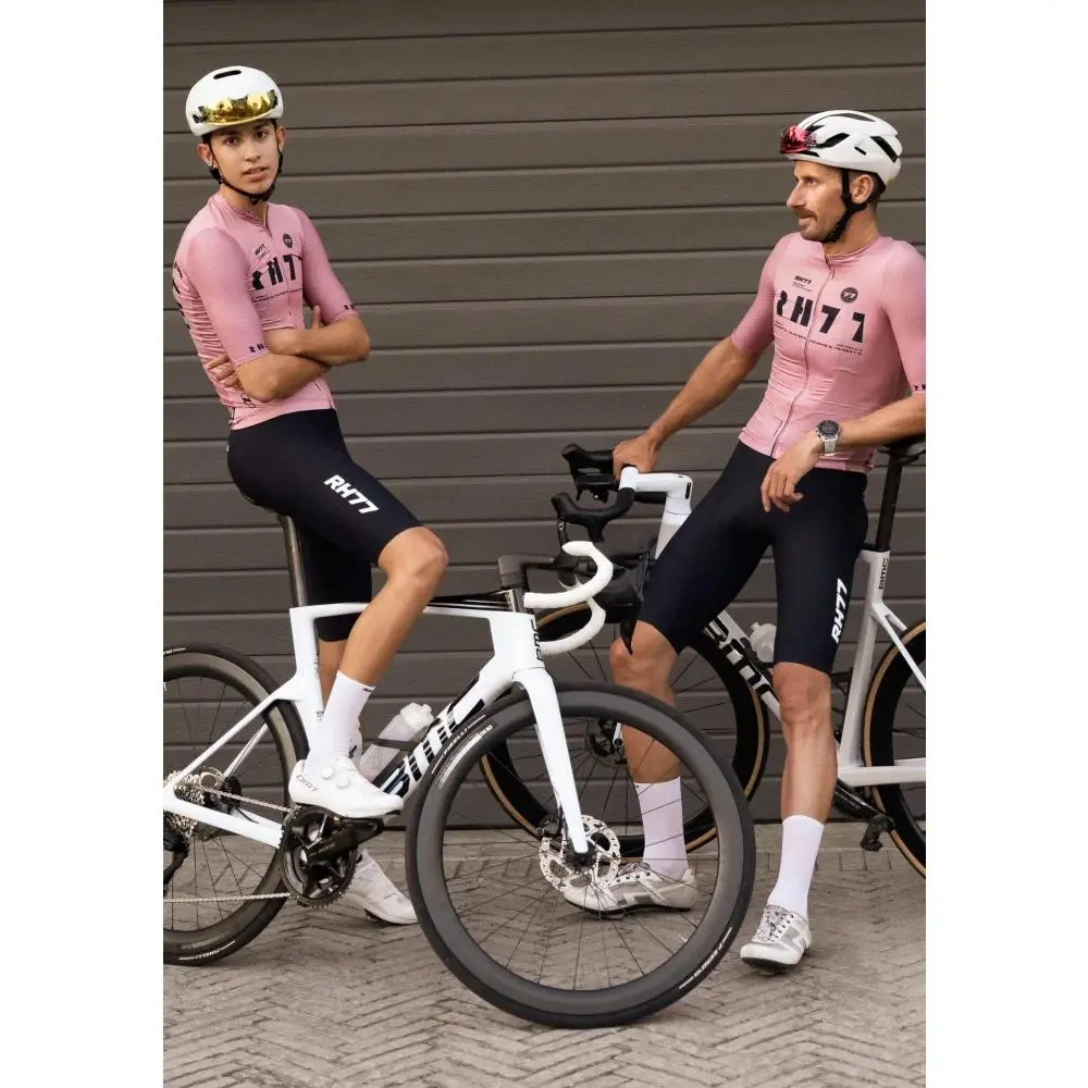 RH77 Cycling Men's Short Sleeve Jerseys Maillot Ciclismo Hombre Quick Dry Breathable Mtb Clothing Road Bike Shirts high quality