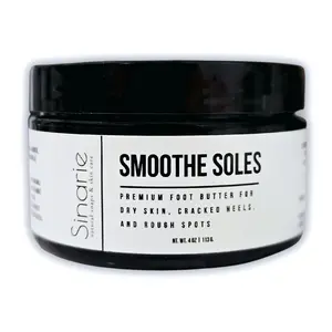 Sinarie Smoothe Soles: Premium Hydrating Foot Body Butter for Soft, Nourished Feet - Fragrance-Free Lotion, Shea Moisture, All Skin Types luxury creams nourish your