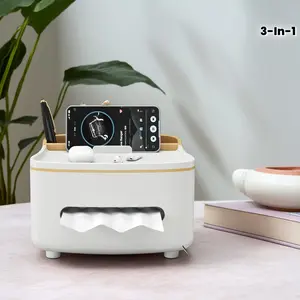 Multifunctional creative storage box & tissue box, stylish design, suitable for home and desk organization, keeping space clean and tidy without clutter.