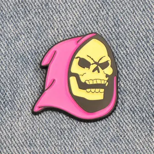 Horror Funny Skull Metal Brooch Backpack Badge Halloween Accessories Gift for a Friend