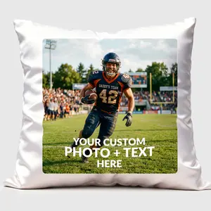 ArtPix 3D Personalized Photo Pillow Cover – Custom Cushion Case with Any Picture Print – Fathers Day Gifts for Dad, Men, Him, Husband – Customized Pillows with Your Loved Ones, Family Square Pillow