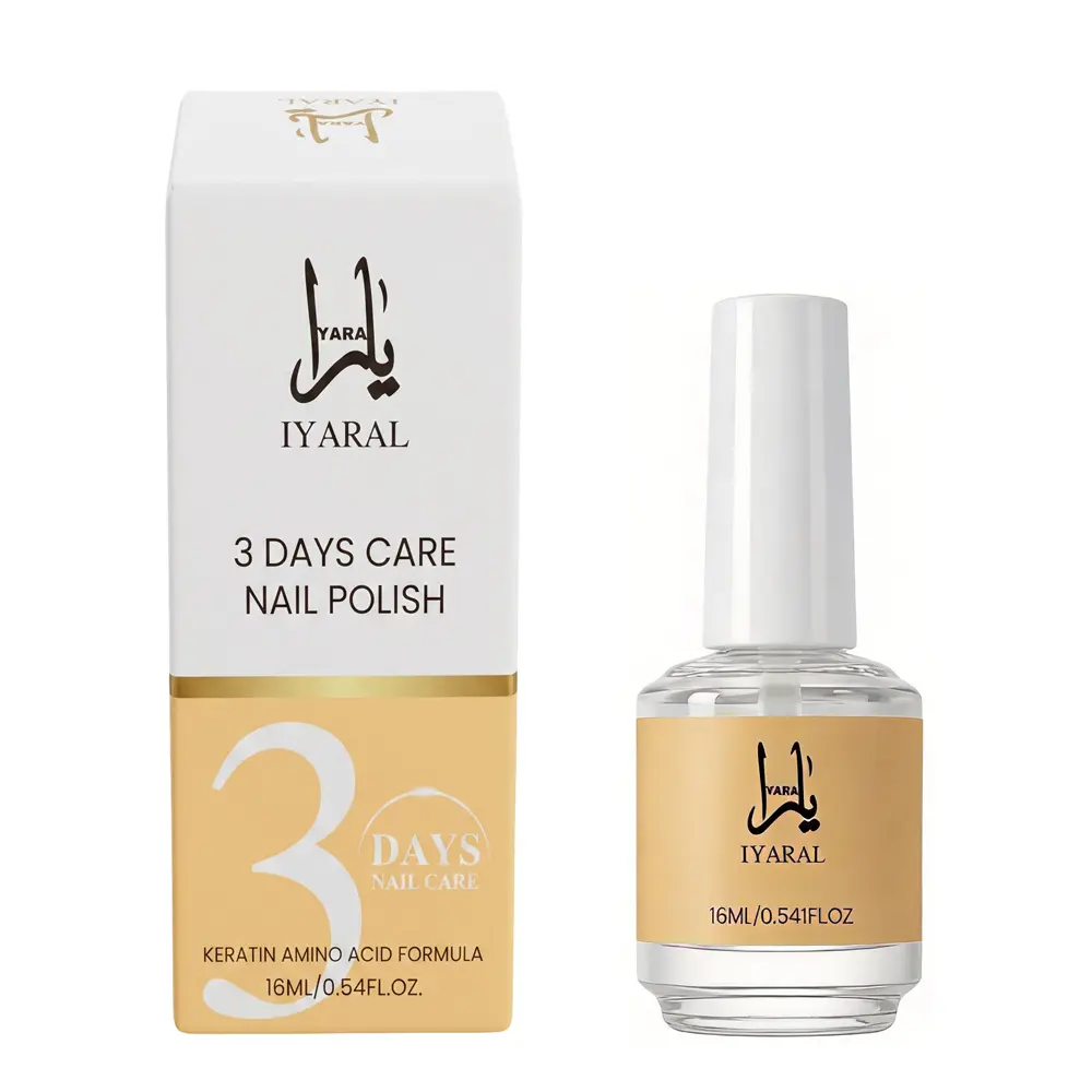 IYARAL 3 Days Nail Care, Upgraded Keratin Amino Acid Formula Nail Oil, Clear Nail Care Gloss, Quick Dry Nail Conditioner for Weak Dry Nails, Daily Nail Care Solution for Women