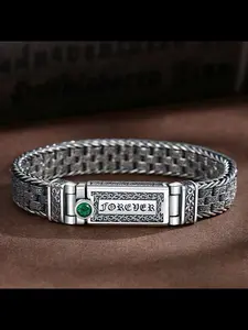 Men's Adjustable Bracelet Set, Trendy Vintage Hip-Hop Style, Unique Design Jewelry Accessory, Perfect Gift for Him, Personalized Jewelry Gift