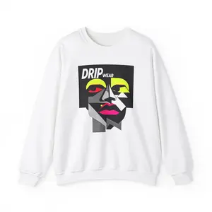 DRIP Wear Unisex Sweatshirt - Trendy Streetwear Cozy Gift Casual Outfit, Layering Essential