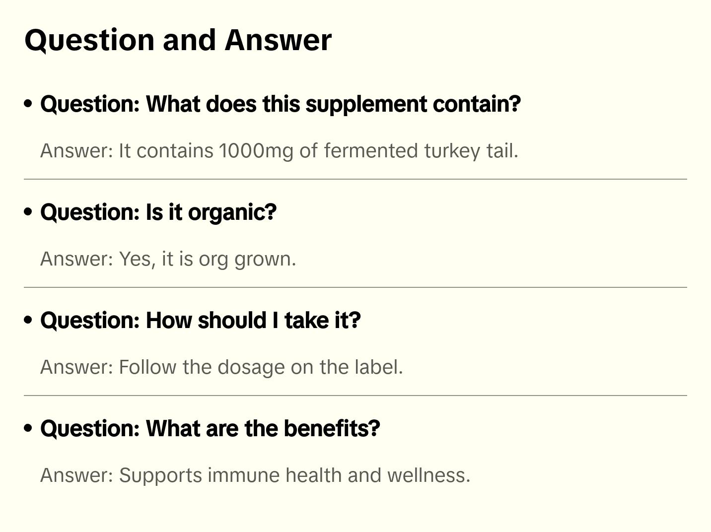 Org Grown Fermented Turkey Tail 1000mg