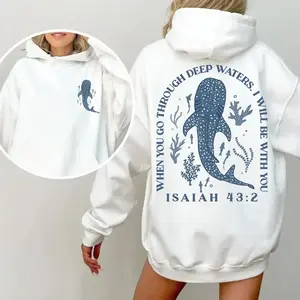Whale Shark Hoodie, Beachy Hoodie, Shark Shirt, Jesus Hoodie, Beachy Sweatshirt, Beachy Hoodies Summer Tee, Whaleshark T-Shirt, Coconut Girl CDE3VP