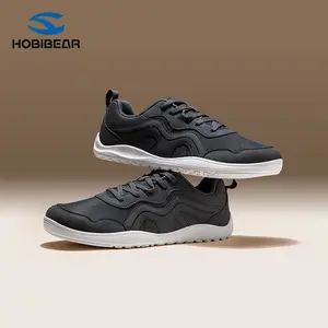 HOBIBEAR Men's Wide-Toe Athletic Sneakers, Lightweight and Flexible Casual Footwear with Non-Slip Sole for Walking & Running