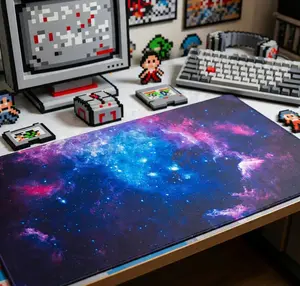 XXL Mouse Pad | Galaxy Design | 31.5" x 15.7" | Non-Slip Rubber Base | Extended Desk Mat