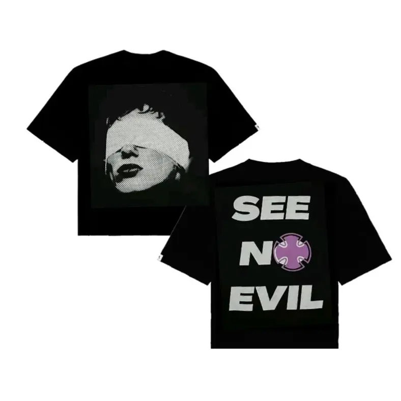 Purpoz See No Evil T-Shirt, Cotton Shirt, autum shirt, fall shirt, gift for your boyfriends
