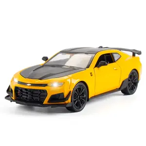 1:24 Chevrolet Camaro Alloy Die-cast Sports Car Model Toy Simulation Car Pull-back Toy Children's Gift