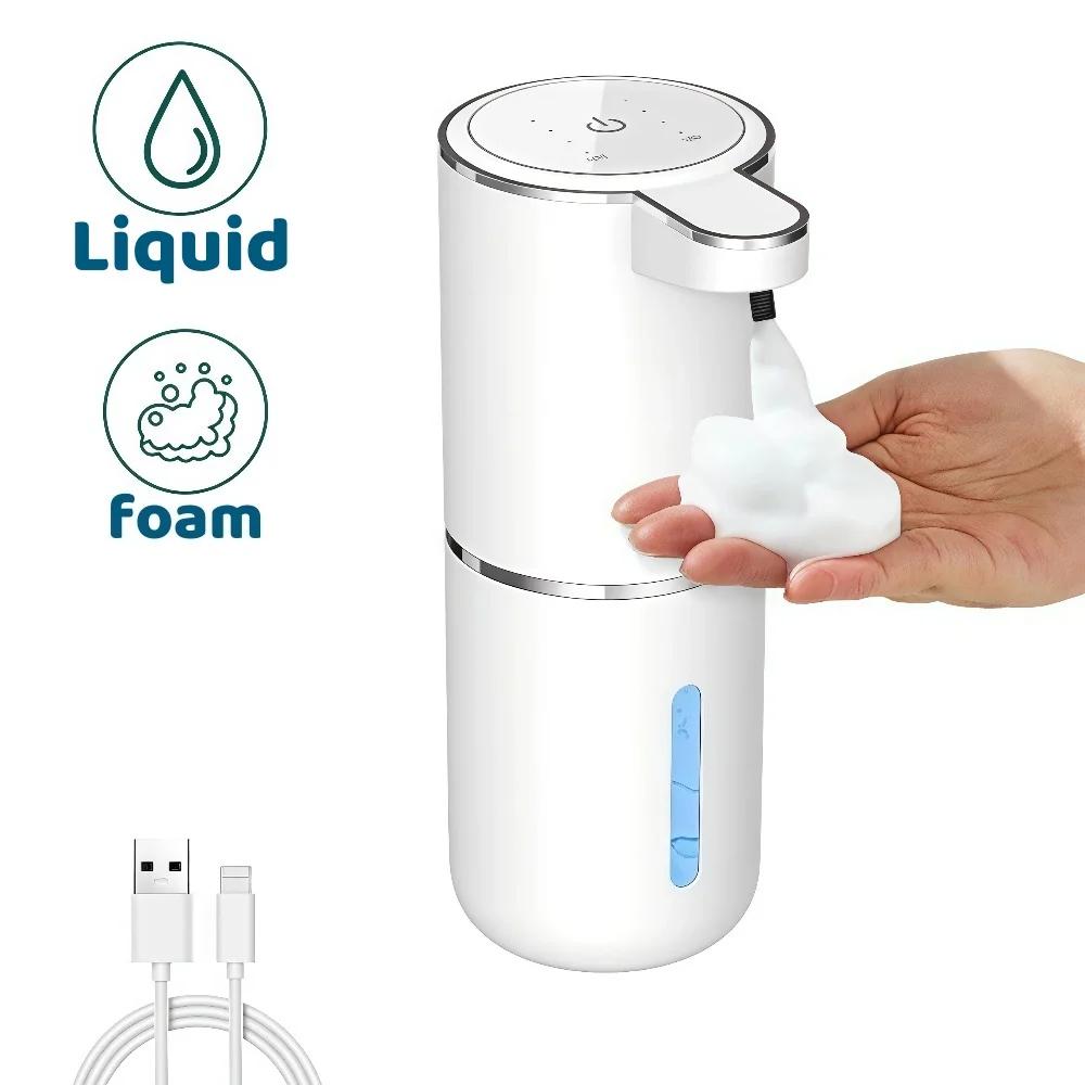 Smart Sensor Soap Dispenser for Kitchen, Automatic Touchless Foam Liquid Dispenser with Rechargeable, Bathroom Sink, Restaurant Smart Sensor Soap Dispenser for Kitchen, Automatic Touchless Foam Liquid Dispenser with Rechargeable, Bathroom Sink, Restaurant