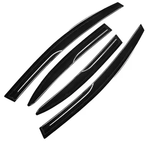 For 2006-2011 Honda Civic 4 Door Sedan Window Visors Wind Deflectors Sun Rain Guards Vent JDM Mugen Style