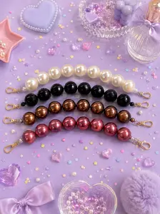 [NEW ARRIVAL] EXTRA LARGE Pearl Chain Charm with double clip in Gold Tone hardware [CHARM]