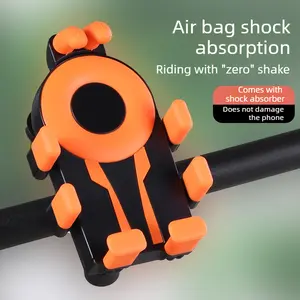 Bike Octopus Phone Mount Electric Scooter Motorcycle Holder Stable Air Cushion Shockpro Quick Release Handlebar Clamp Mount for 4-7" Phones
