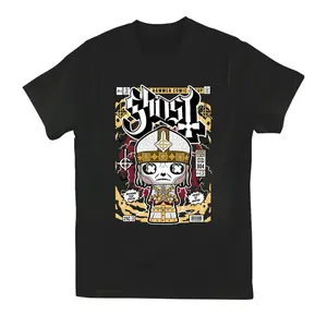 Hammer Comic T-Shirt, Funny Rock Band Tee, Papa Emeritus Cartoon Shirt, Metal Graphic Tee for Fans, Gothic Streetwear Top, Vintage Ghost Merch Gift for Him and Her 2025