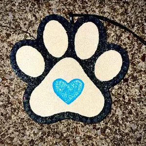 Paw Print Car Freshie