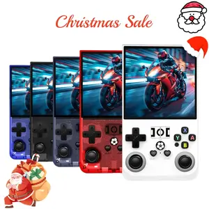 (Christmas Sale)New Arrival R36 MAX Retro Game Console with 20000+ Games 4 Inch IPS Screen Linux System 64G Storage 4000mAh Battery Portable Design Christmas Gifts