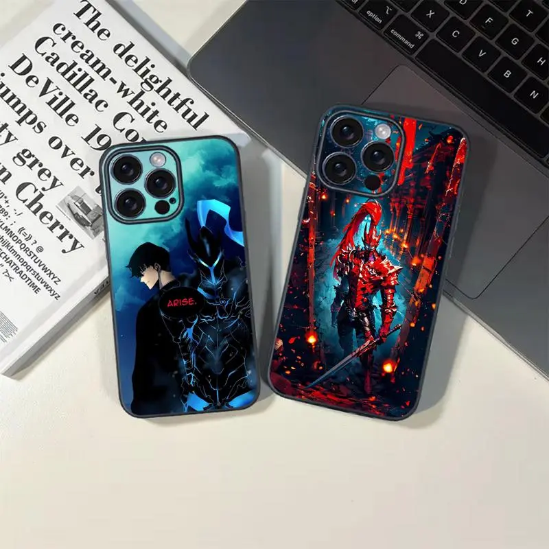 Personalized Solo Leveling Cartoon TPU Soft Skin-Friendly Phone Case with Resistance & Protection for iPhone 17 Air, 16, 15, 14, 13, 12, 11 PRO MAX, PLUS, Mini (Animals Design Included)