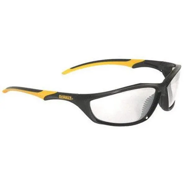DeWalt Router Safety Glasses with Black Frame and Clear Anti-Fog Lenses